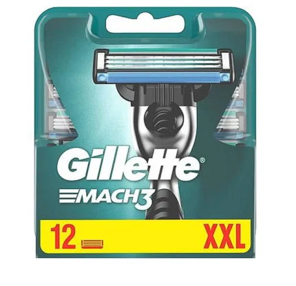 Men Razor  Cartridges, 12 pcs Gillette Mach3